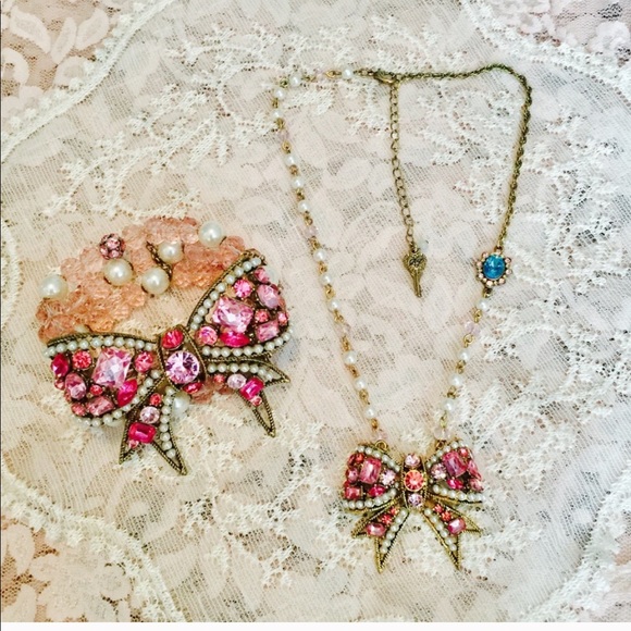 Betsey Johnson Jewelry - Betsey Johnson Bow Necklace only